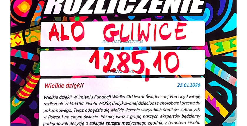 34. Finał WOŚP za nami